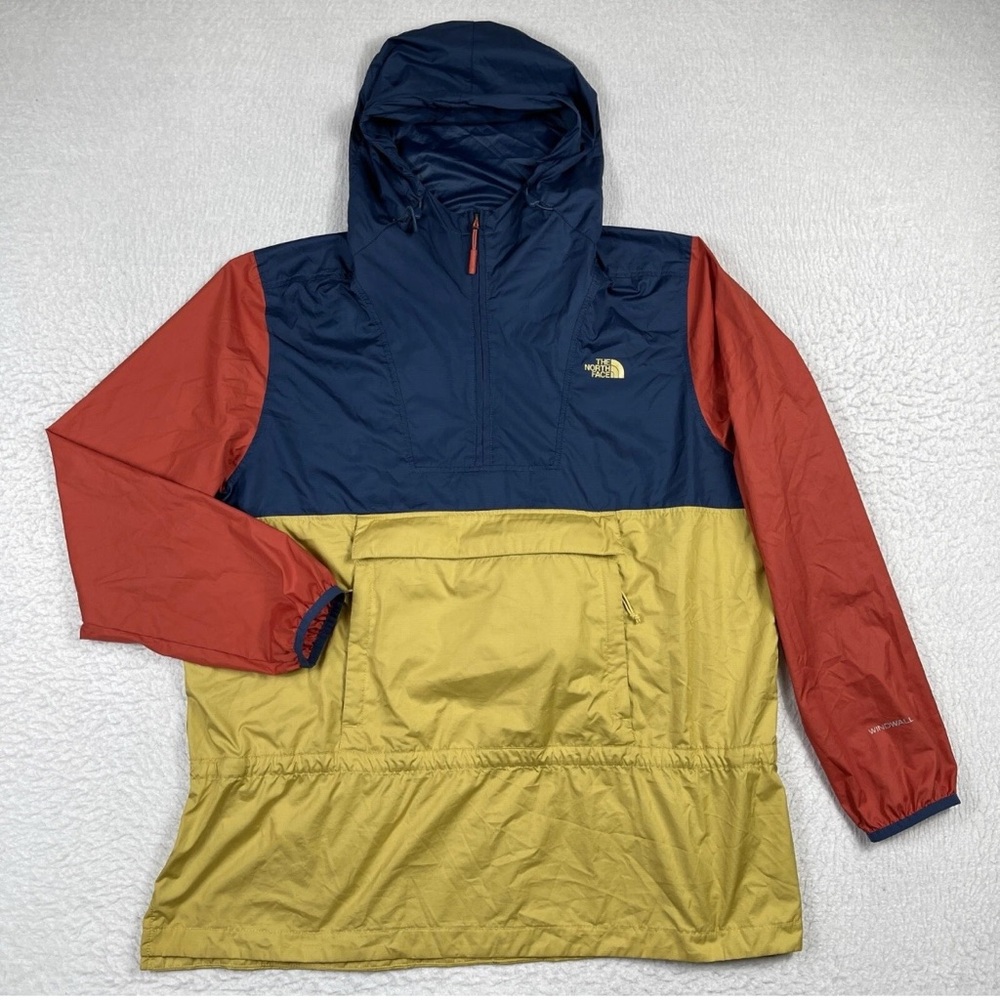 The North Face Navy, Red, and Yellow Ski Jacket